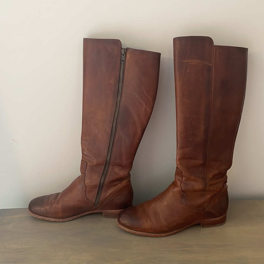 Frye leather riding boots size 9.5 womens